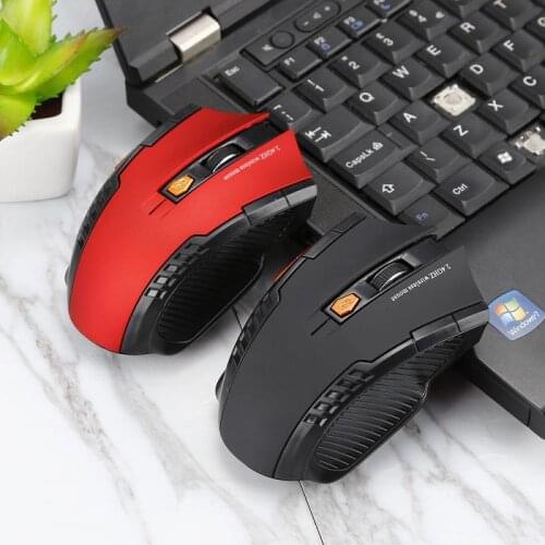 2021 USB Wireless Mouse 2000DPI USB 2.0 Receiver Optical Computer Mouse 2.4GHz Ergonomic Mice For Laptop PC Sound Silent Mouse