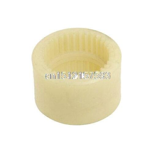 48mm x 44mm 34 Teeth Nylon Gear Shaft Coupling Sleeve