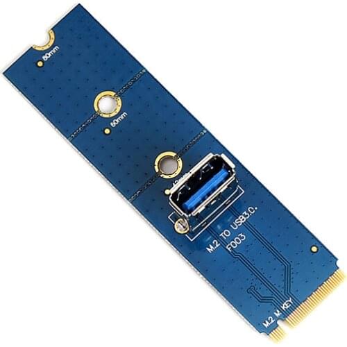 NGFF M.2 to USB 3.0 Card Adapter M2 M Key to USB3.0 Extender for PCIe PCI-E Riser for Litecoin Bitcoin BTC Miner Mining