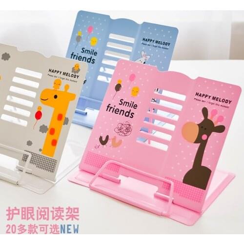 New Anti-myopia multifunction Cute Cartoon Fashion Style Bookshelf Large Metal Bookend Desk Holder Stand for Books Organizer