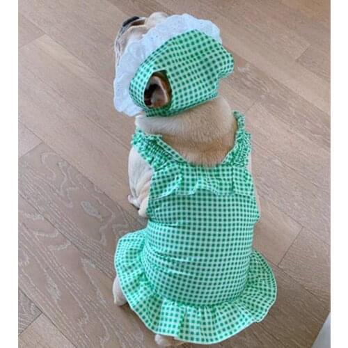 Dog Clothes Pug Clothing Poodle Bichon Schnauzer French Bulldog Dress Spring Summer Welsh Corgi Costume Frenchies Dog Apparel