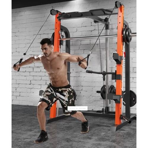 Squat Weightlifting Frame Trainer Chin Up Parallel Bar High Low Pulling Training Multifunctional Combination Fitness Equipment