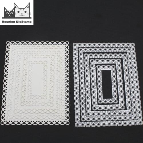 Reunion Box Lace Embossing Metal Cutting Dies Alinacraft Die Cuts for Scrapbooking Card Making Photo Album Decorative DIY Paper