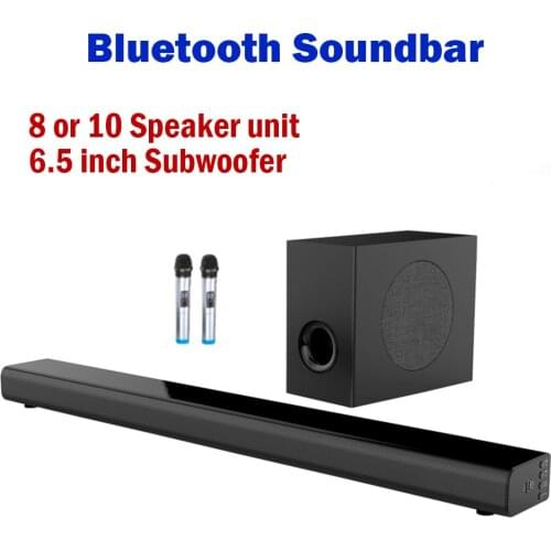 L7 L5 Bluetooth Soundbar wall pure wood speaker sound bar home theater Subwoofer Bluetooth 3D surround sound 10 horn Integrate