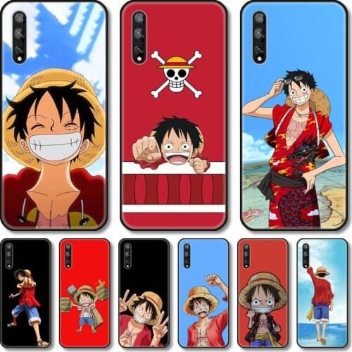 Straw hat boy Phone Case For Huawei Y 5 6 7 8 9 A P S Pro 2020 2019 Black Shell Cover