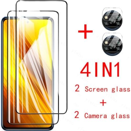 Poco x3 glass x3nfc camera screen protector for xiaomi pocophone x3 x 3 3x 2020 xiomi xaomi pocox3 tempered glasses safty film