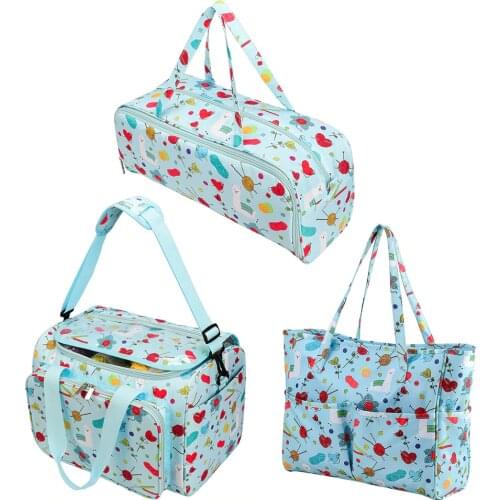 Embroidery Storage Bag Practical Multi-functional Durable Crochet Hooks Organizer Sewing Tools Thread Yarn Holder