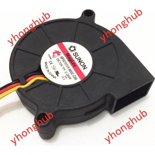 SUNON MF50151VX-B00C-G99 Server Projector Fan DC 12V 2.04W 3-wire 50x50x15mm