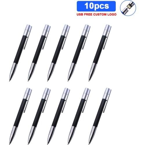 10pcs free logo usb u disk pendrive 64GB USB Flash Drive 32G stick 16g 8G128G Pen drive waterproof pendrive memoria usb2.0 stick