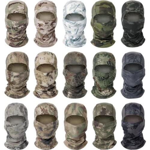 Military Tactical Balaclava Full Face Mask Airsoft Paintball Mask Bandana Army Outdoor Fishing Hunting Camouflage Neck Gaiter