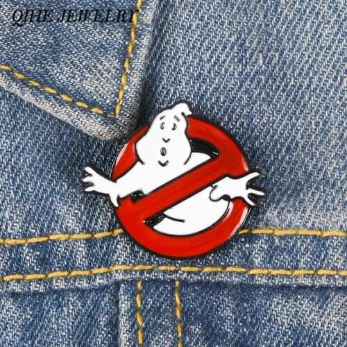 QIHE JEWELRY Ghost Pins Movie Logo Brooches Badges Lapel pins Brooches for movie fans Fantasy Movie Jewelry