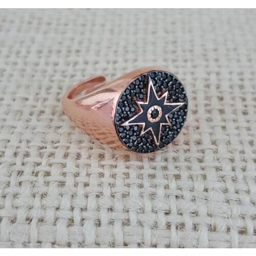 North Star Ring Star Ring Silver Ring for Women 925 Sterling Silver