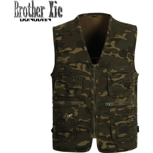 New Camouflage Tactical Vest Men Multi Pocket Travel Photography Vests