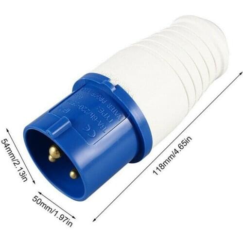16 Amp 3 Pin Industrial Plug or Socket 220-250V Weatherproof 3 Pin Plug Socket For Studio And Warehouse Universal