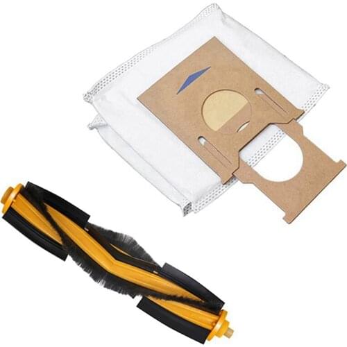 2 Set Vacuum Cleaner Parts: 1 Set Large Capacity Dust Bag & 1 Set Main Brush Side Brush Hepa Filter