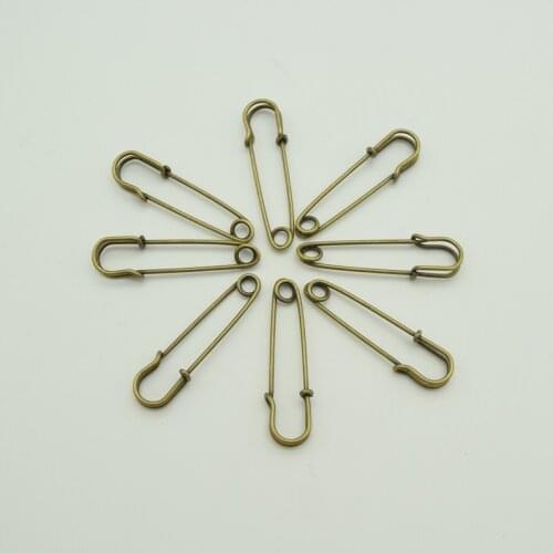 200pcs 45mm High quality Larger Pins silver/bronze color Safety Pins
