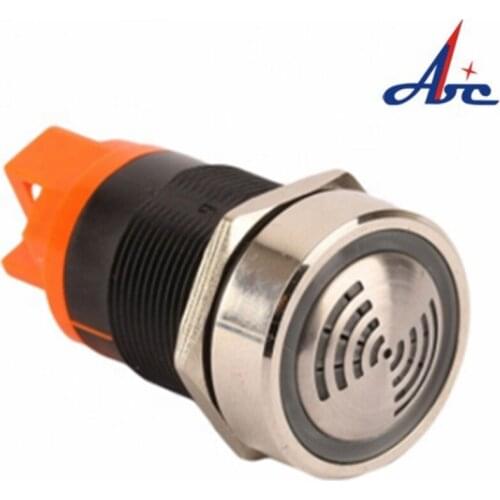 AD16-22SM Flash LED Alarm Indicator Light Signal Lamp Flashmetal Buzzer DC12V DC24V AC 220V 22mm Intermittent sound