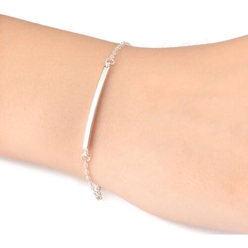 Free shipping 10pcs/lot Gold Curved Bar Bracelet Brass Necklace SL013