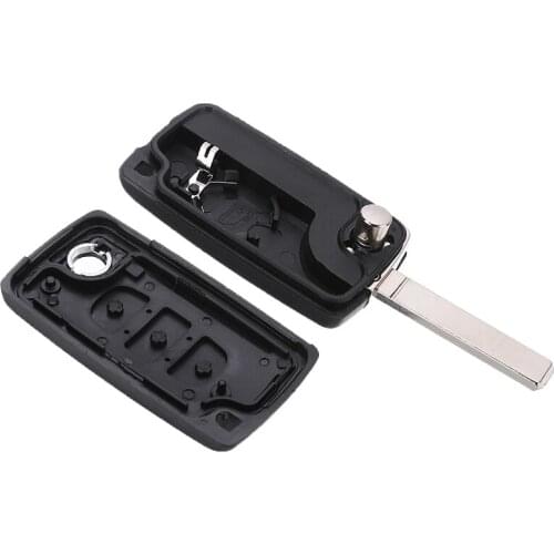 For Citroen C2 C3 C5 C6 C4 Picasso Car Key Remote Flip Key Shell Case 2 Buttons Key Case Flip Replacement Accessories
