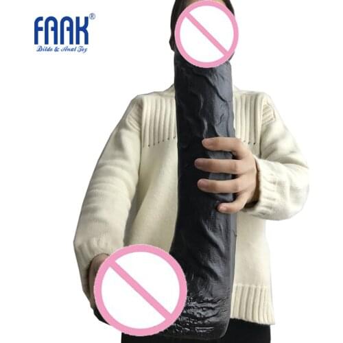 FAAK 42*8cm super huge dildo with suction cup for female G-spot anal masturbation, big penis strong Dong,Cock sex toys for women