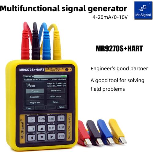 MR9270S + HART 4-20MA Signal Generator Calibrate Current Voltage PT100 Thermocouple Pressure Transmitter Recorder Frequency