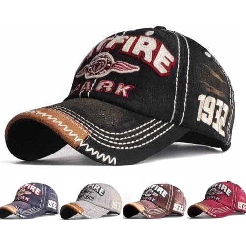 Spring and Autumn Washed Baseball Cap Letter Embroidery Unisex Caps Outdoor Sports Do Old Retro Sun Hat