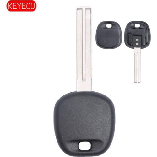 KEYECU Transponder Chip Key Shell for Lexus RX330 RX350 ES330 GS460 Uncut Short Blade
