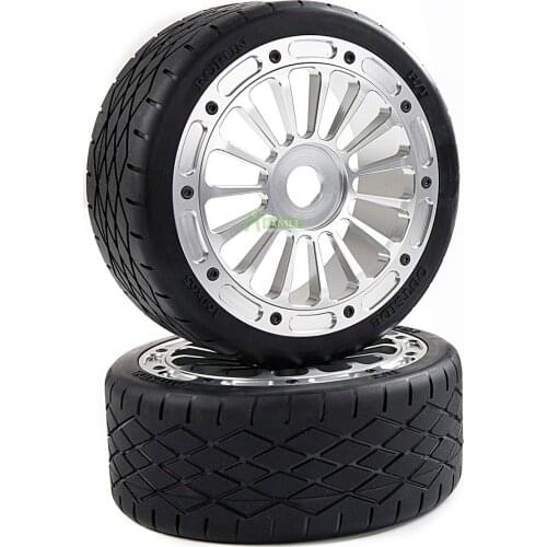 Alloy CNC Wheel Hub on-road Tires Assembly Kit Fit for 1/5 Rovan F5 MCD XS-5 RR5 160*65mm