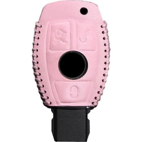 Leather Car Key Cover Shell For Mercedes Benz GLS CLA GLR SLK AMG A B C S E G R Class W203 W204 W212 C180 GLK300 CLK GLA W204