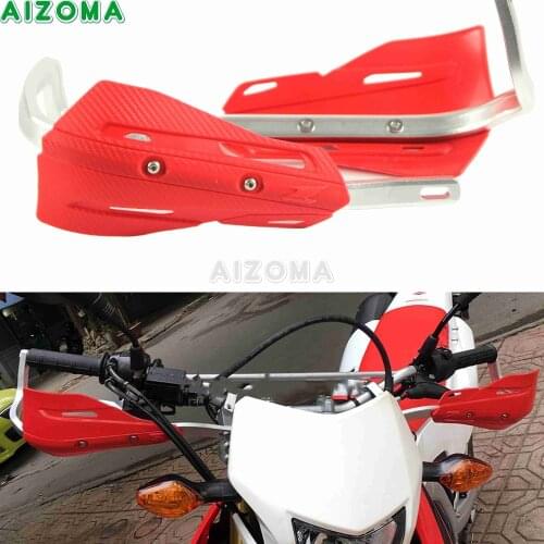 Red Motocross Dirt Bike 1-1/8" (28mm) Handguards for Honda XR CRF 450 250L/M/Rally Supermoto Universal Hand Guards Protector Kit