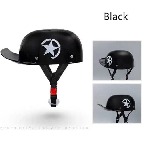 Summer Adult Open Face Half Helmet Motorcycle Motorbike Biker Riding DS Vintage Baseball Cap Helmets Scooter Chopper Men Women