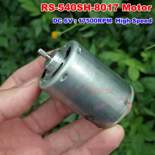 MABUCHI RS-540SH-8017 DC 5V-7.4V 6V 17500RPM High Speed Carbon Brush DC Motor for Vacuum Cleaner Electric Driil Tools