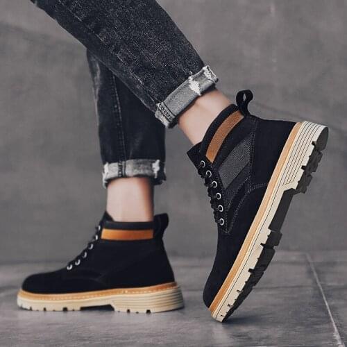 2020 new causal men Casual shoes for male Mens flat mens sport shoe black fashion boots sports man mens leisure casual leather