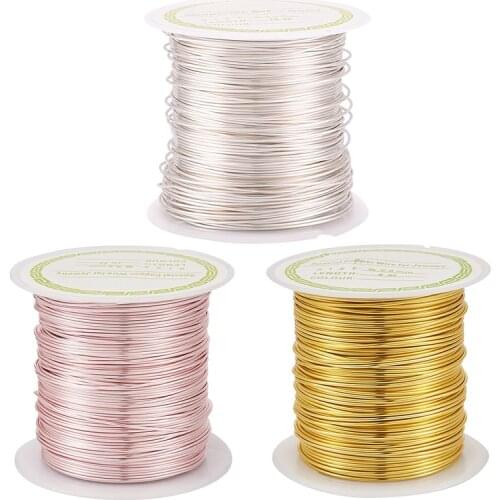 1 Roll 0.3/0.4/0.5/0.6/0.7/0.8mm Copper Wire Beading Wire String for Jewelry Making DIY Bracelet Necklace Handmade Craft Suplies