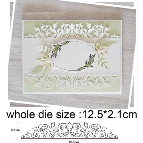 2020 New Cutting Dies Making Scrapbook Greeting Card edge Lace Hollow Border Metal Cutting Dies Stencil Frame Embossing Template