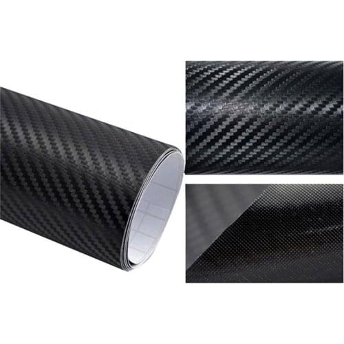 Optional Color 4"x50" 10x127cm 3D Brand New High Quality Waterproof Texture CARBON Fiber Wrap Vinyl Decal Car Auto Sticker Sheet