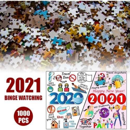 1000 Pieces Jigsaw Puzzles A Year to Commemorative Adults Children Family Interactive Toys New Year Gifts Home Decor