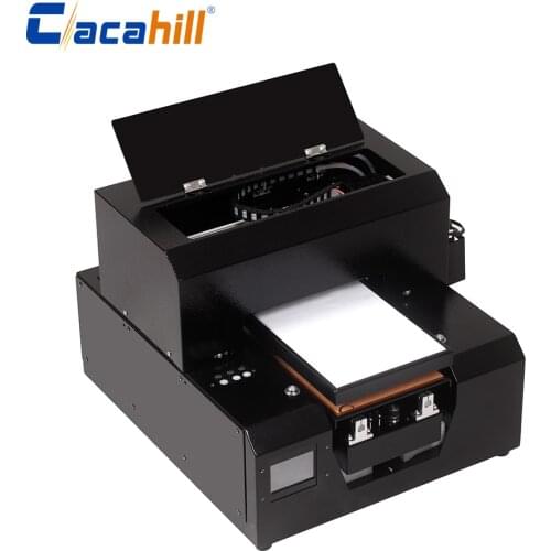 Pvc card printer flat UV Led A4 infrared automatic height measuring touch for silicone/glass/leather printing