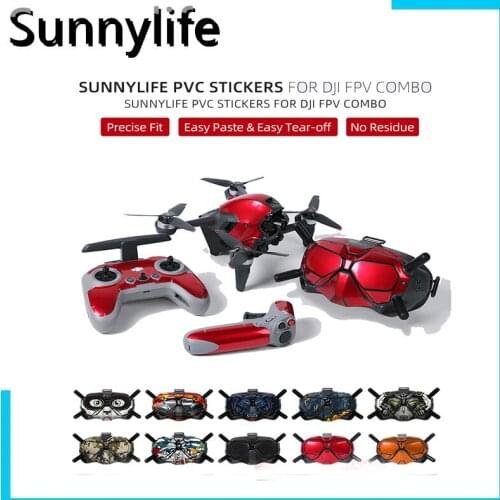 Suitable for DJI FPV Set Stickers, Aircraft Glasses V2 Remote Control 2 Through The Joystick Full Set of Film