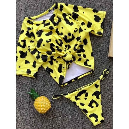 Sexy Knot Sport Thong Bikini 2021 Women Swimwear Female Swimsuit Two-pieces Bikini set Brazilian Bather Bathing Suit Swim V851