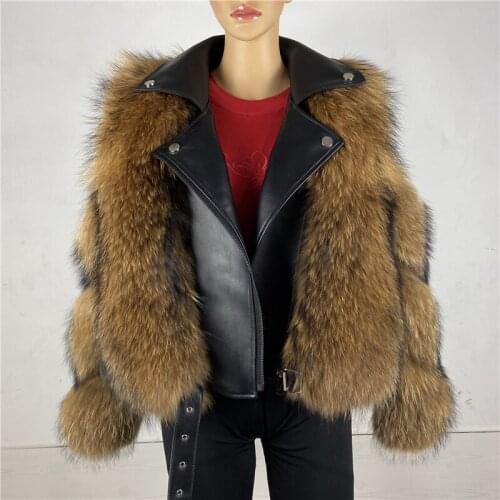 Real Fox Fur Coats With Genuine Sheepskin Length 55CM Sleeve Long 60cm Natural Outwear Luxury Women 2020 Winter New