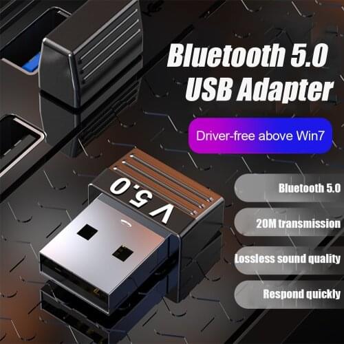 USB 5.0 Bluetooth-compatible Adapter Transmitter Audio Receiver Bluetooth-compatible Dongle USB Wireless Adapter for PC Computer