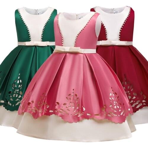 Girls prom evening dresses beaded and forged knee-length dresses birthday party dresses wedding dresses performance costumes