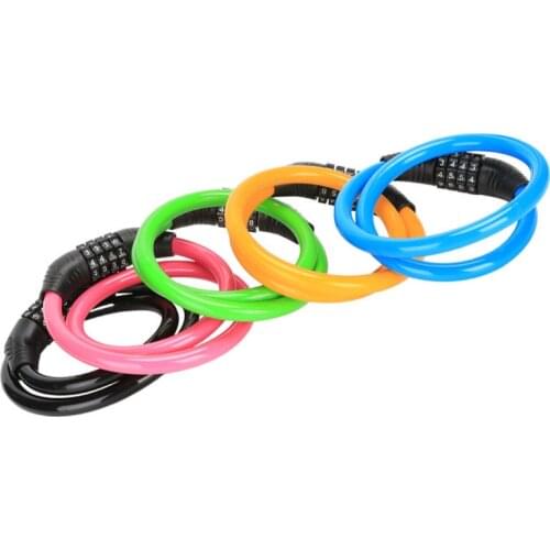 Bike Password Lock Anti-Theft Combination Number Code Bicycle Lock Steel Cable Chain Security Safety Lock Bike Cycle Accessories