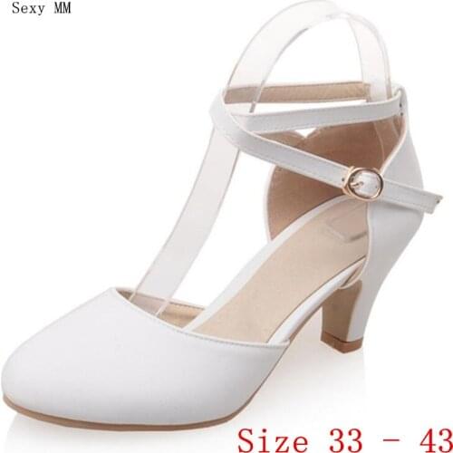 Women High Heels D'Orsay Pumps Ladies High Heel Shoes Stiletto Woman Party Wedding Shoes Kitten Heels Small Plus Size 33 - 43