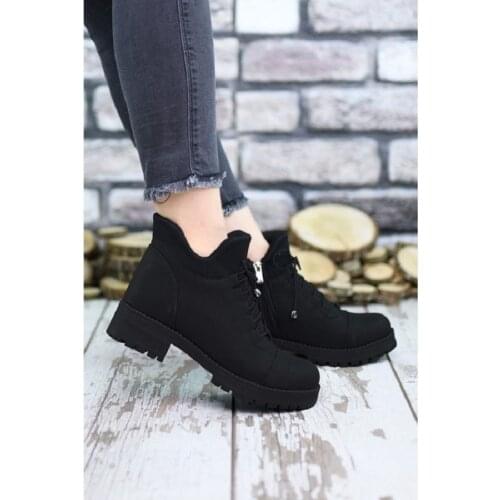 Fashion Platform Base Fragrance and Don 'T Perspire Bootie Suede Materıal Beige Layd Shoes Non-Slip Sole Round Toe With elastic Band And