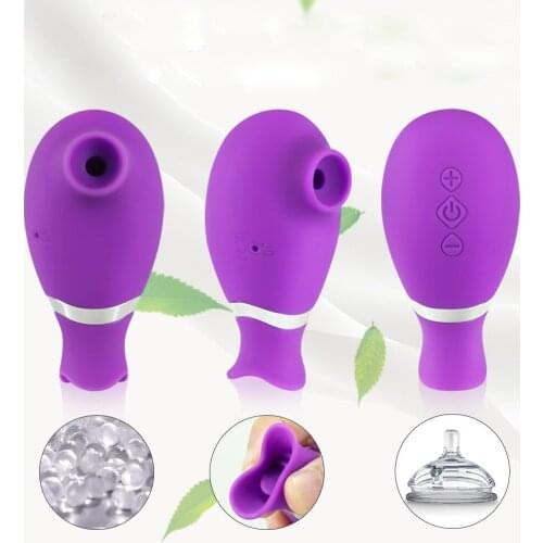 Female Nipple Sucker Vibrator Clitoris Sucking Sex Toy Vagina Tongue Licking Massage Vibrator Female Masturbation Sex Toys