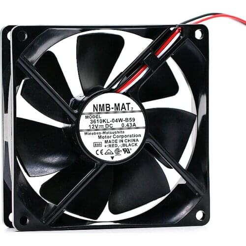10pcs High Quality Original For NMB Cooling fan 9CM 9025 12V 0.43A 3610KL-04W-B59 3610KL-04W-B50 Quality Assurance Cooling Fan