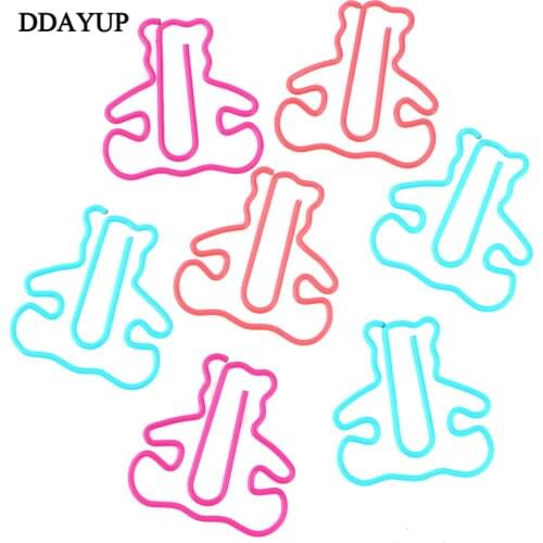 10pcs/pack Funny Bear Shape Paper Clip Decoration Memo Clip Bookmarks Office Supplies Clip Stationery gift