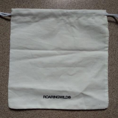 100pcs/lot high quality small cotton jewelry gift pouch cotton fabric drawstring packing bag for trinkets jewelry cosmetics